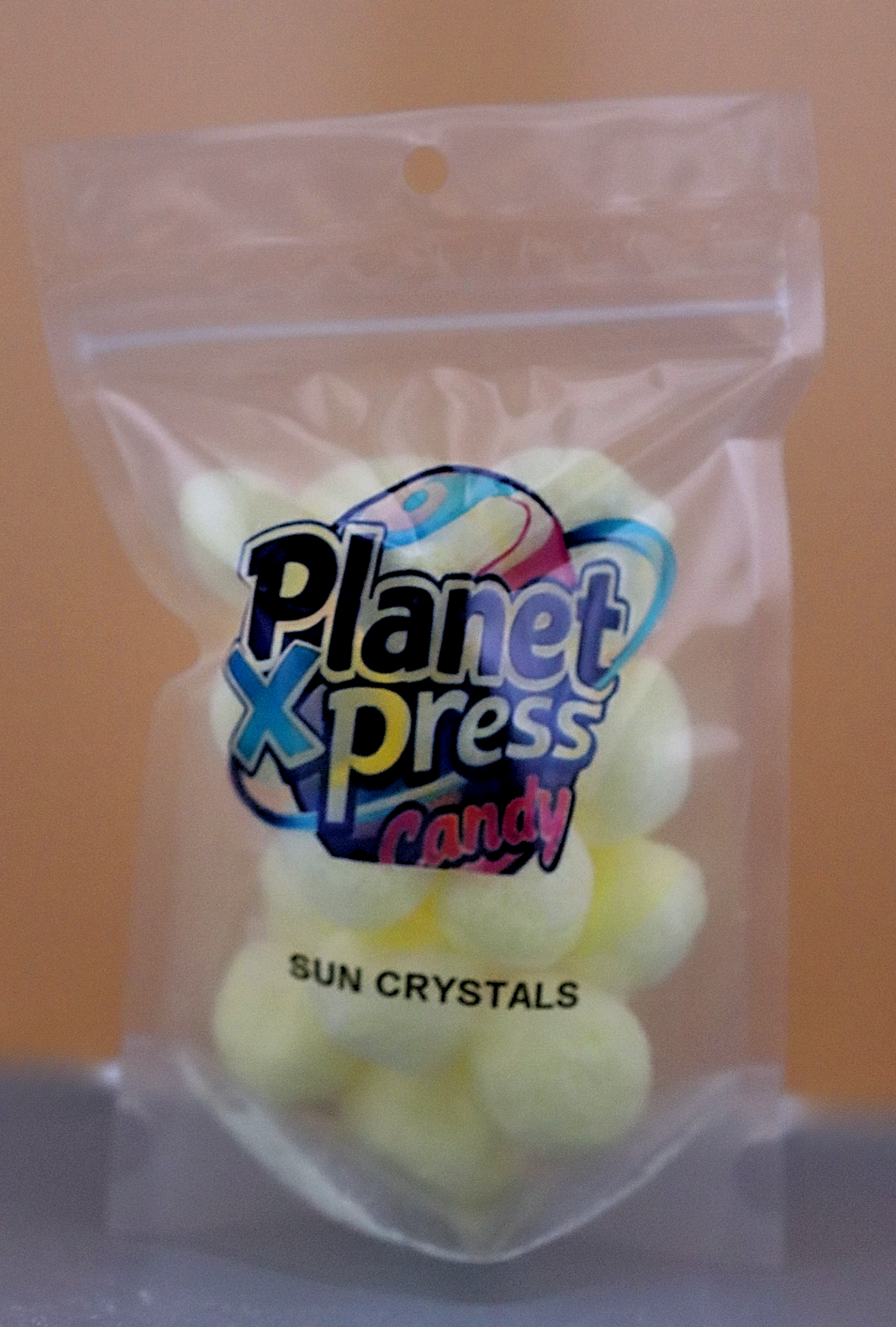 Planet Xpress Sun Crystals – Freeze-Dried Fruity Candy Shards – Sweet, Tart, and Crunchy Space-Themed Snack – Shelf-Stable, No Refrigeration Needed