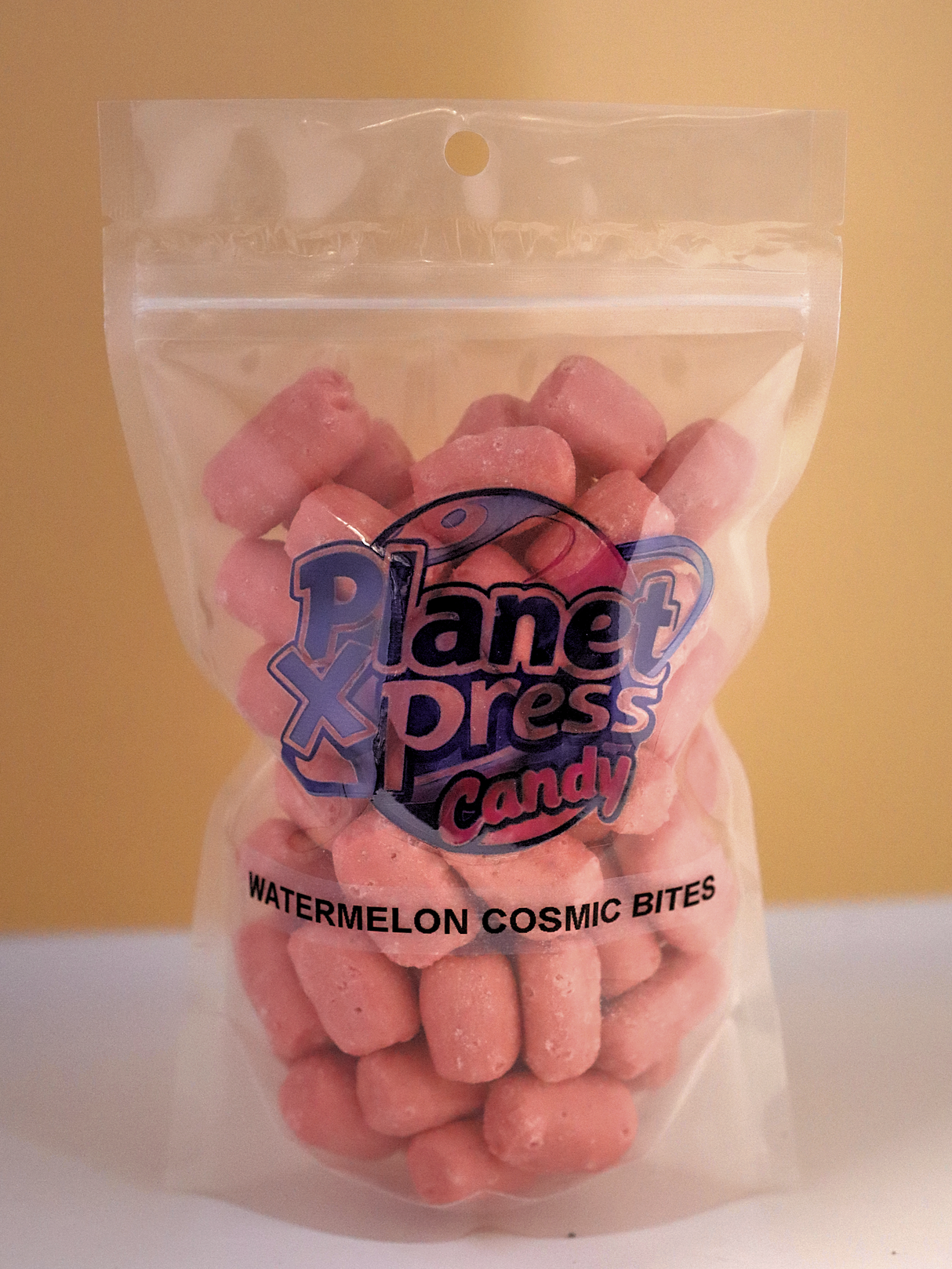 Planet Xpress Galaxy Watermelon Bites – Freeze-Dried Watermelon Candy Bites – Sweet, Crunchy, and Fruity Space-Themed Snack – Shelf-Stable, No Refrigeration Needed