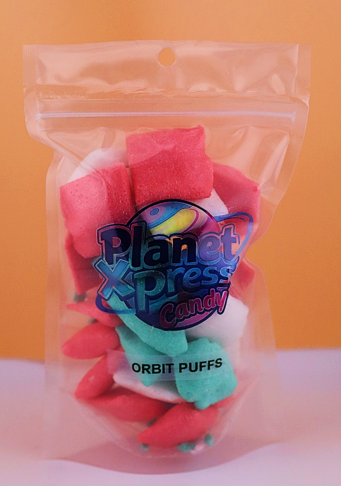 Planet Xpress Orbit Puffs – Freeze-Dried Puffy Candy Bites – Sweet, Airy, and Crunchy Space-Themed Snack – Shelf-Stable, No Refrigeration Needed