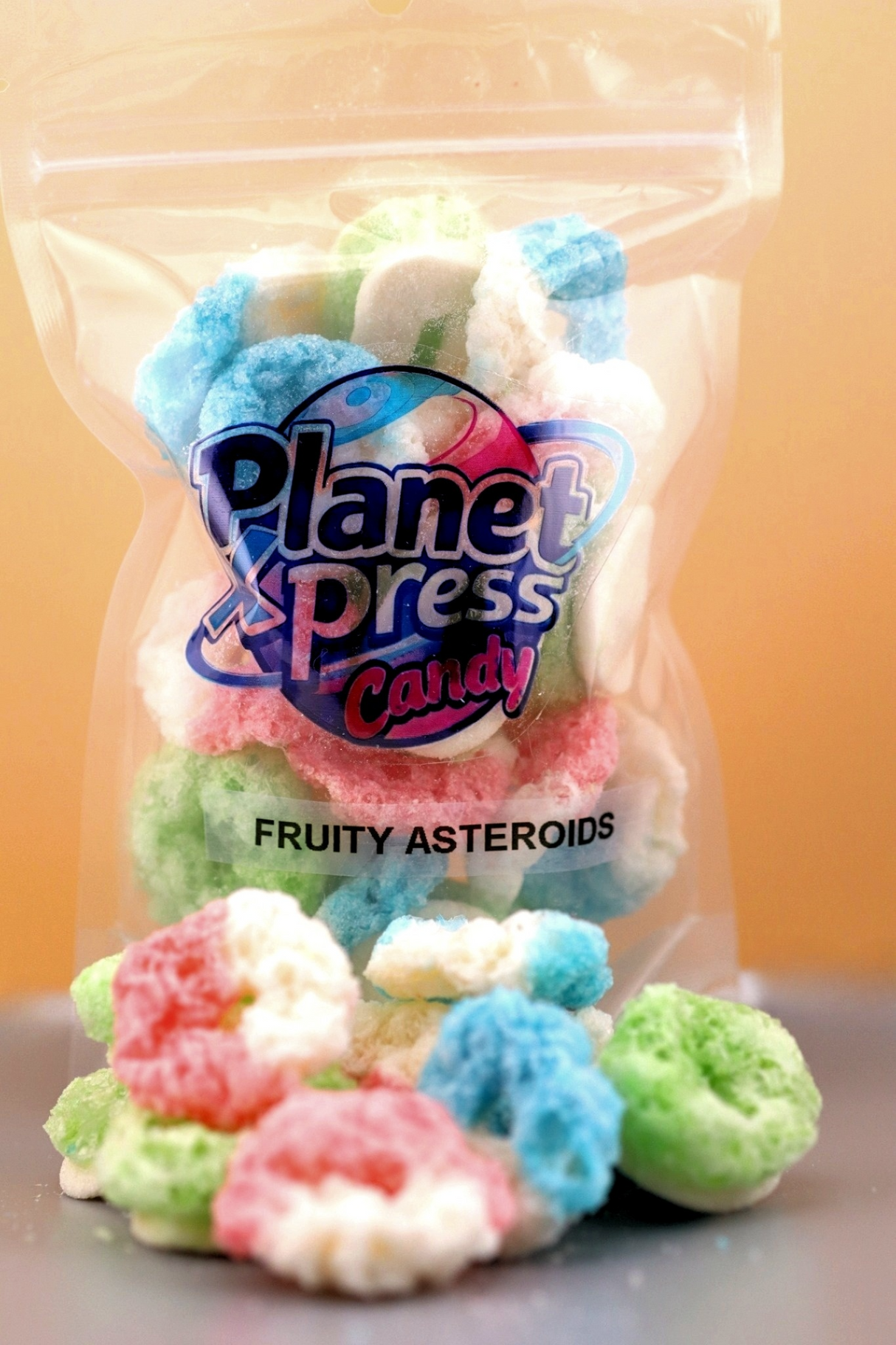 Planet Xpress Fruity Astroids – Freeze-Dried Fruity Candy Balls – Sweet, Crunchy, and Colorful Space-Themed Snack – Shelf-Stable, No Refrigeration Needed