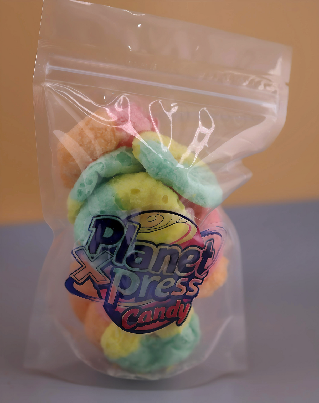 Planet Xpress Neon Astroids – Freeze-Dried Fruity Candy Rings – Bright, Sweet & Crunchy Space-Themed Snack – Shelf-Stable, No Refrigeration Needed