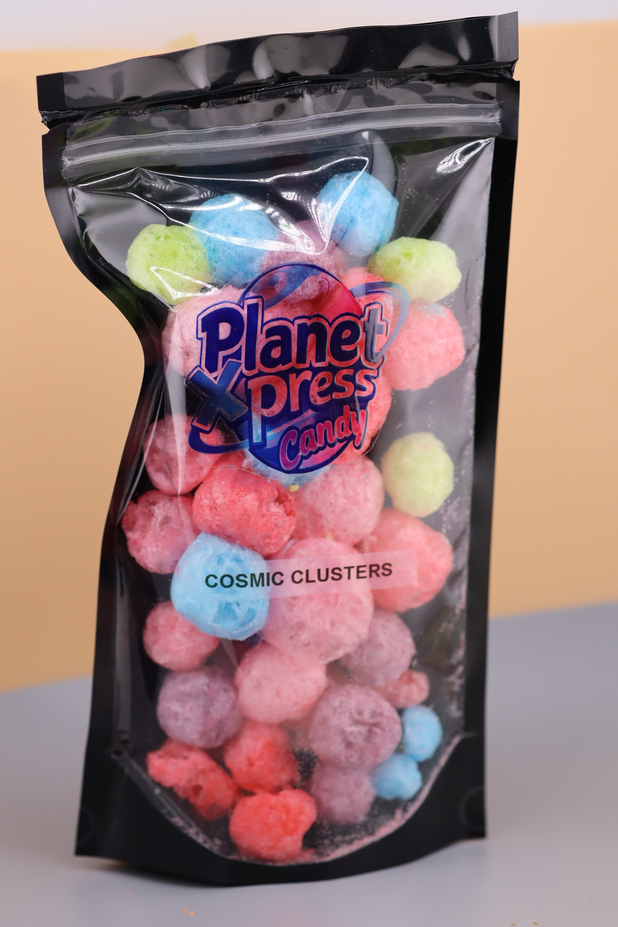 Planet Xpress Cosmic Clusters – Freeze-Dried Candy Mash-Up – Fruity, Sour & Crunchy Space-Themed Snack – Shelf-Stable, No Refrigeration Needed