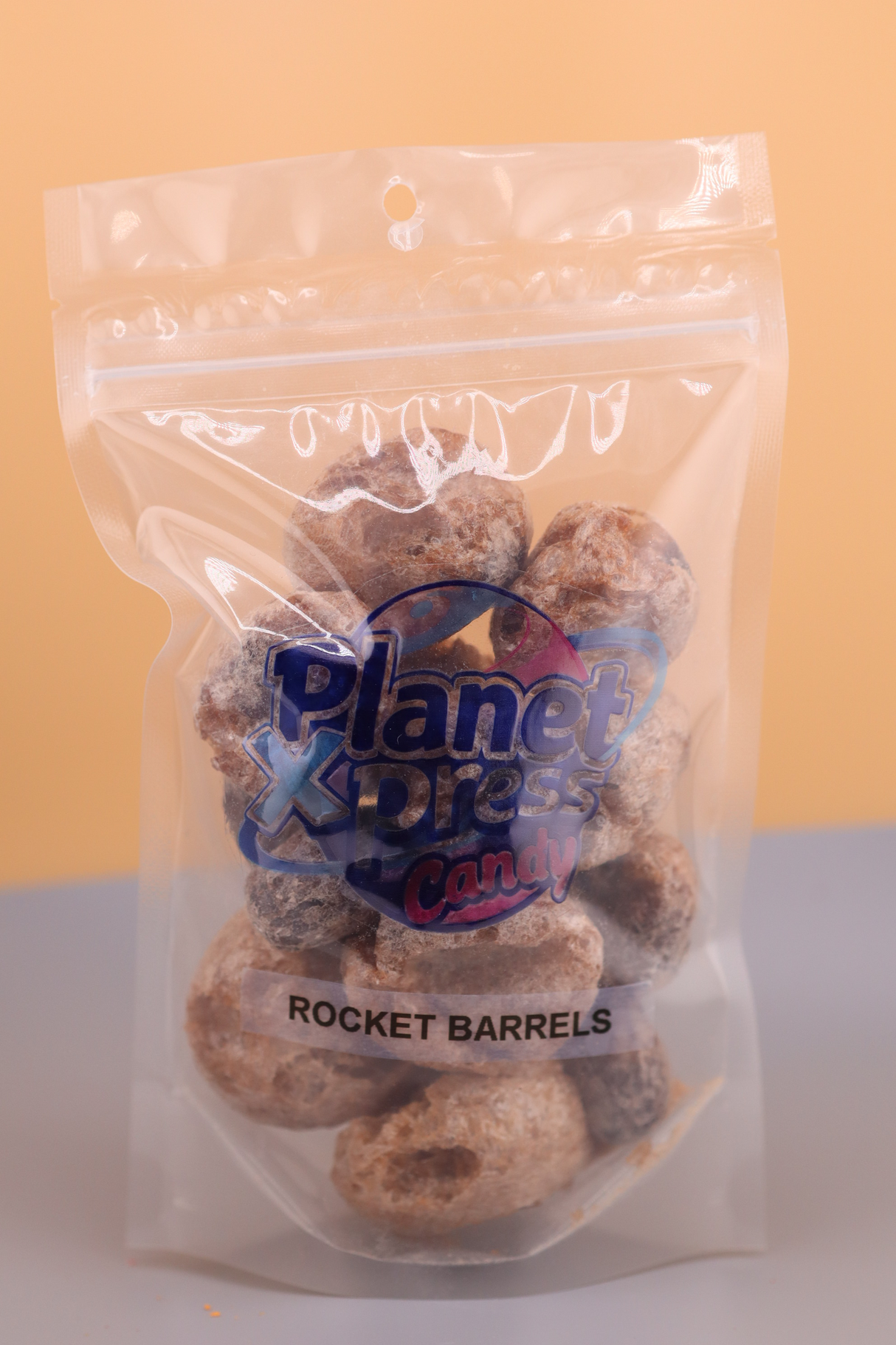 Planet Xpress Rocket Barrels – Freeze-Dried Fruity Candy Barrels – Sweet, Crunchy, and Colorful Space-Themed Snack – Shelf-Stable, No Refrigeration Needed