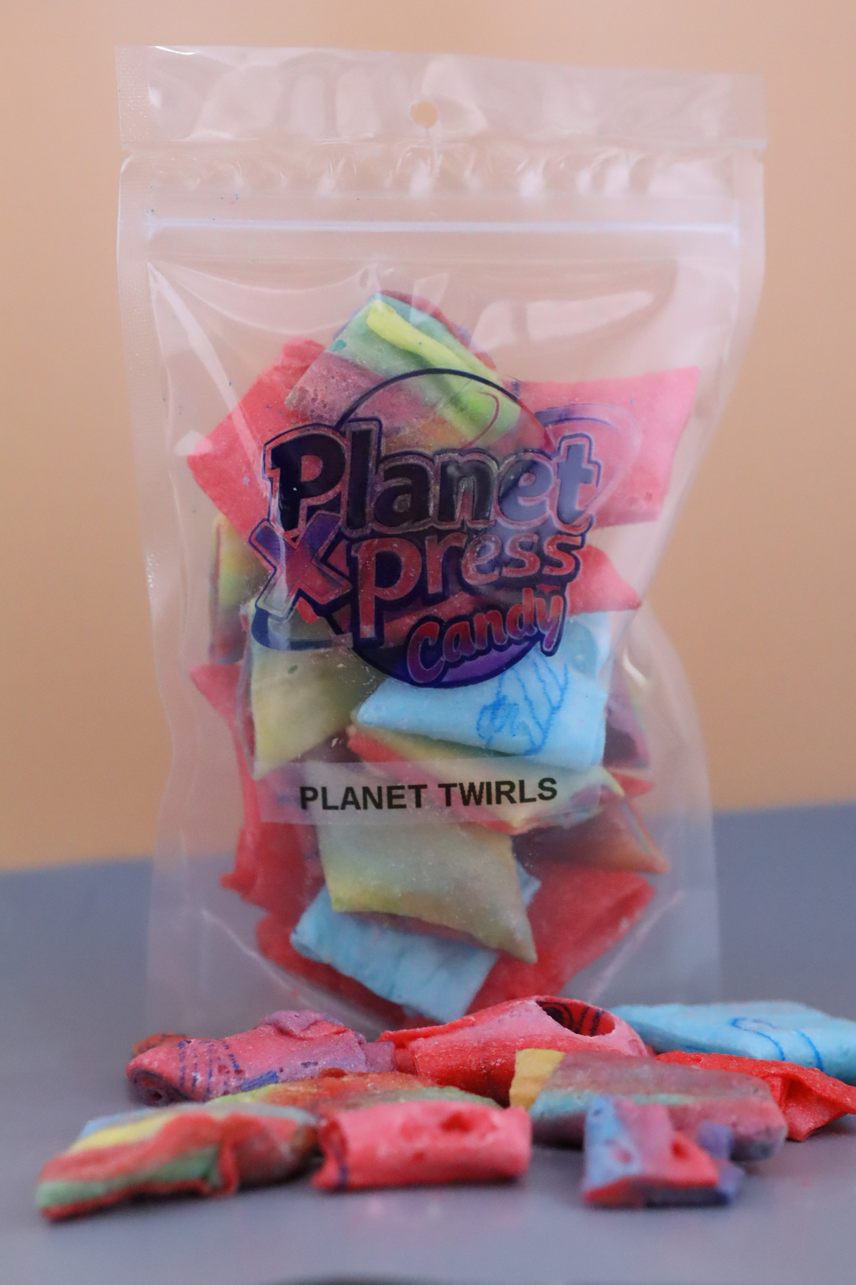 Planet Xpress Planet Twirls – Freeze-Dried Fruity Candy Twists – Sweet, Crunchy, and Colorful Space-Themed Snack – Shelf-Stable, No Refrigeration Needed