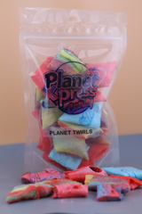 Planet Xpress Planet Twirls – Freeze-Dried Fruity Candy Twists – Sweet, Crunchy, and Colorful Space-Themed Snack – Shelf-Stable, No Refrigeration Needed