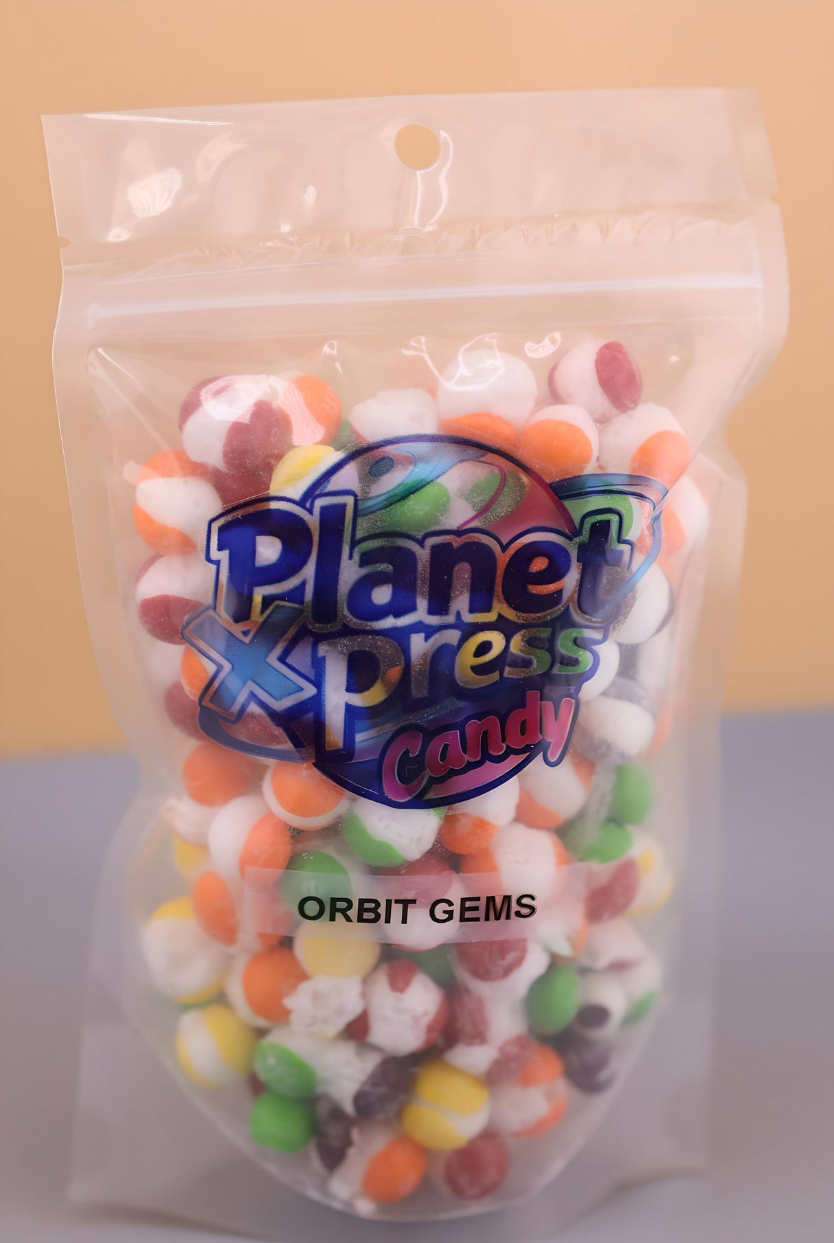 Planet Xpress Orbit Gems – Freeze-Dried Fruity Candy Bites – Sweet, Colorful & Crunchy Space-Themed Snack – Shelf-Stable, No Refrigeration Needed