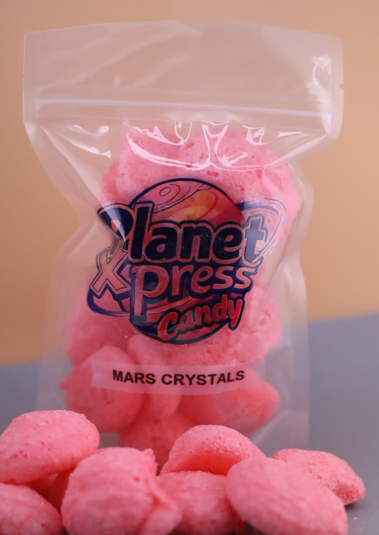 Planet Xpress Mars Crystals – Freeze-Dried Spicy & Sweet Candy Shards – Bold, Crunchy Space-Themed Snack – Shelf-Stable, No Refrigeration Needed