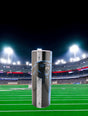 🏈🔥 Alpha Custom Printing 20oz Tumbler – Carolina Grunge Football Edition (with Straw) - Simply Everyday Products