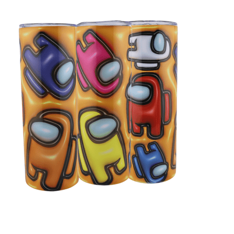 Alpha Custom Printing Among Us 3D 20oz tumbler with straw - Simply Everyday Products