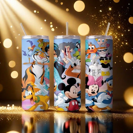 Alpha Custom Printing Animated Character Design 20oz tumbler with straw - Simply Everyday Products