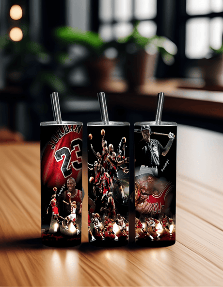 Alpha Custom Printing Basketball Legend 20oz tumbler with straw - Simply Everyday Products