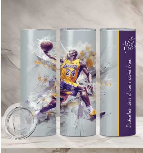 Alpha Custom Printing Basketball Legend 20oz tumbler with straw - Simply Everyday Products