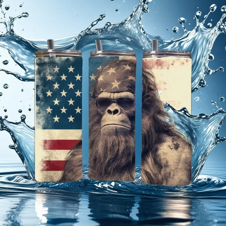 Alpha Custom Printing Bigfoot 20oz tumbler with straw - Simply Everyday Products