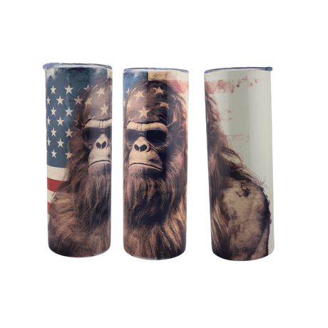 Alpha Custom Printing Bigfoot 20oz tumbler with straw - Simply Everyday Products