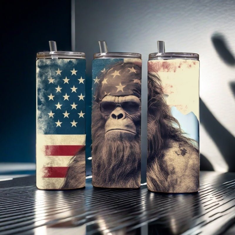Alpha Custom Printing Bigfoot 20oz tumbler with straw - Simply Everyday Products