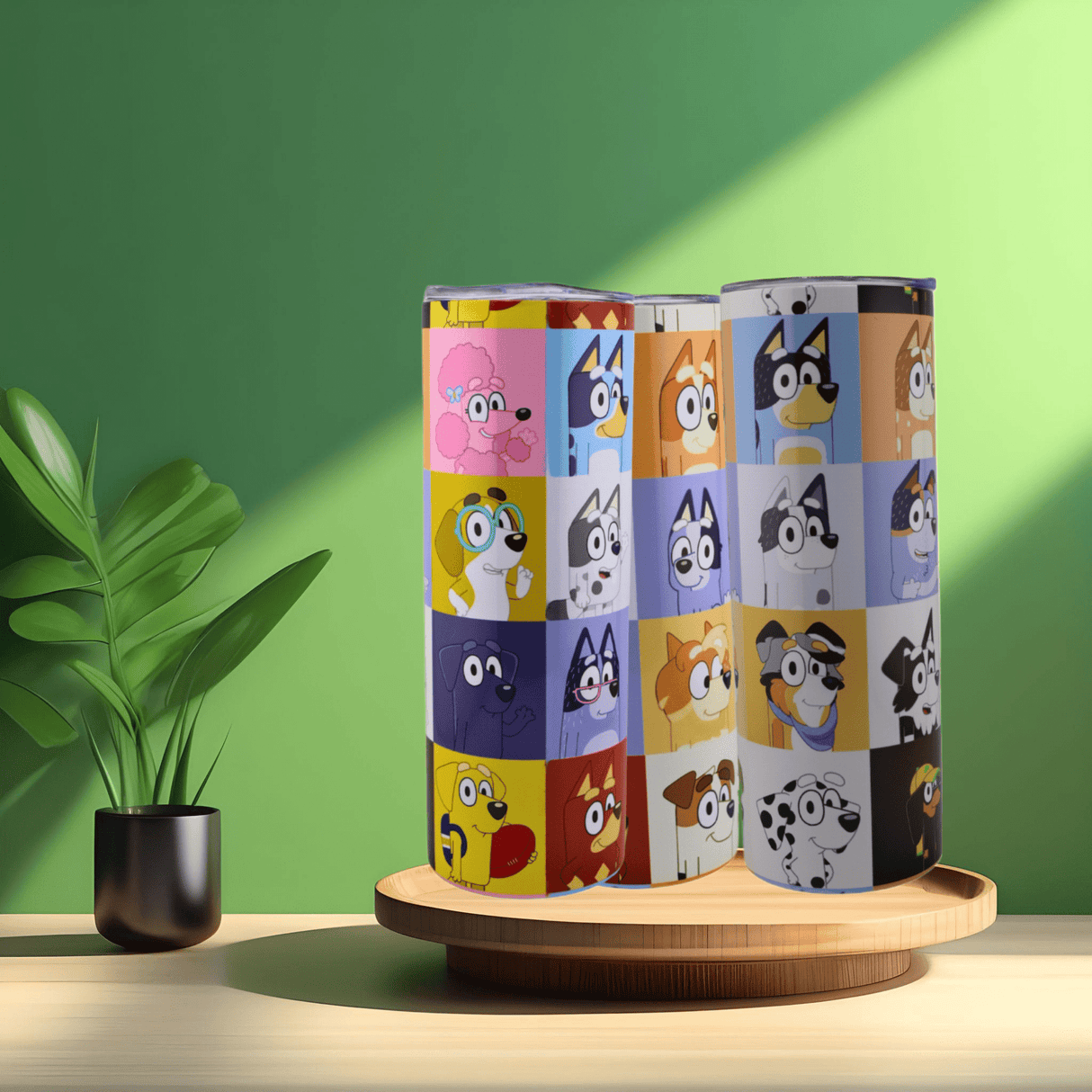 Alpha Custom Printing Bluey 20oz tumbler with straw - Simply Everyday Products