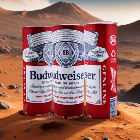 Alpha Custom Printing Budweiser 20oz tumbler with straw - Simply Everyday Products