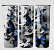 Alpha Custom Printing Butterfly Floral 20oz tumbler with straw - Simply Everyday Products