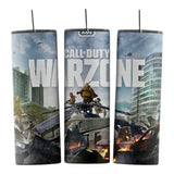 Alpha Custom Printing Call of Duty Warzone 20oz tumbler with straw - Simply Everyday Products