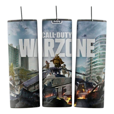Alpha Custom Printing Call of Duty Warzone 20oz tumbler with straw - Simply Everyday Products