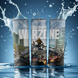 Alpha Custom Printing Call of Duty Warzone 20oz tumbler with straw - Simply Everyday Products
