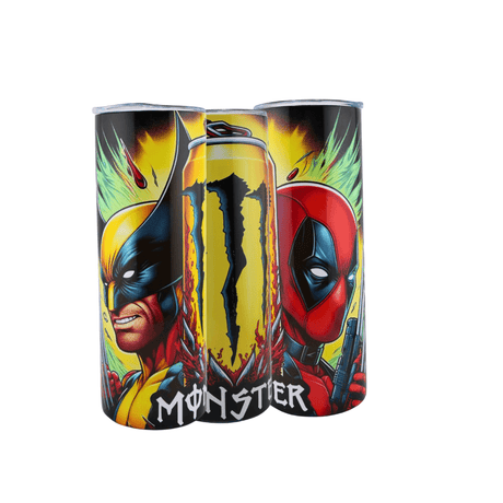Alpha Custom Printing Deadpool and Wolverine 20oz tumbler with straw - Simply Everyday Products