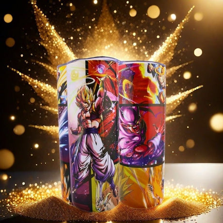 Alpha Custom Printing Dragon Ball Fusion 20oz tumbler with straw - Simply Everyday Products