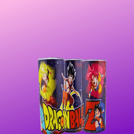 Alpha Custom Printing Dragon Ball Goku Phases Collage 20oz tumbler with straw - Simply Everyday Products