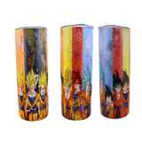 Alpha Custom Printing Dragon Ball Phases Vertical 20oz tumbler with straw - Simply Everyday Products