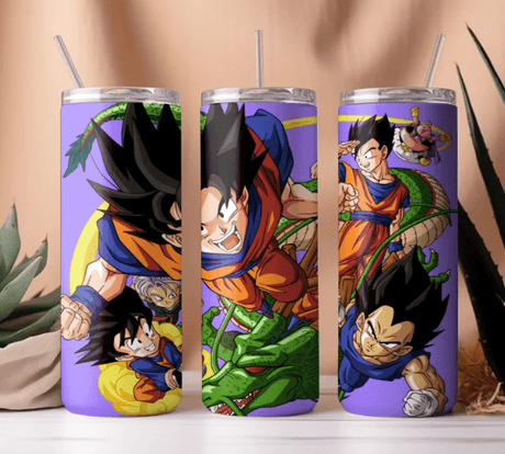 Alpha Custom Printing Dragon Ball Shenron 20oz tumbler with straw - Simply Everyday Products