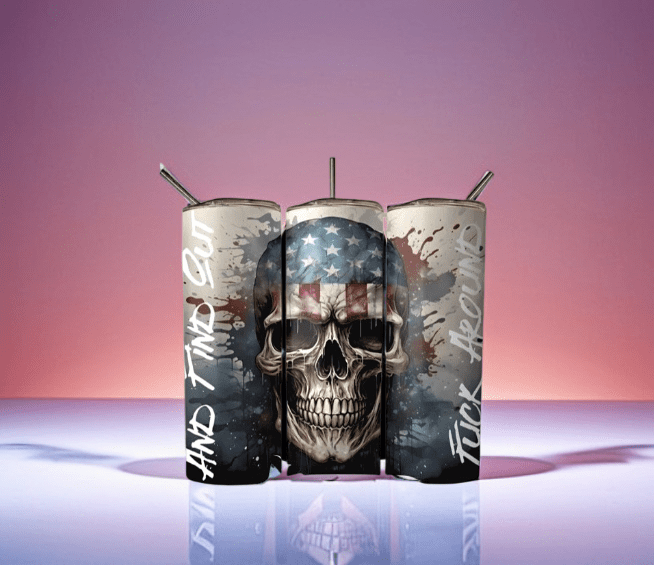 Alpha Custom Printing FAFO 20oz tumbler with straw - Simply Everyday Products