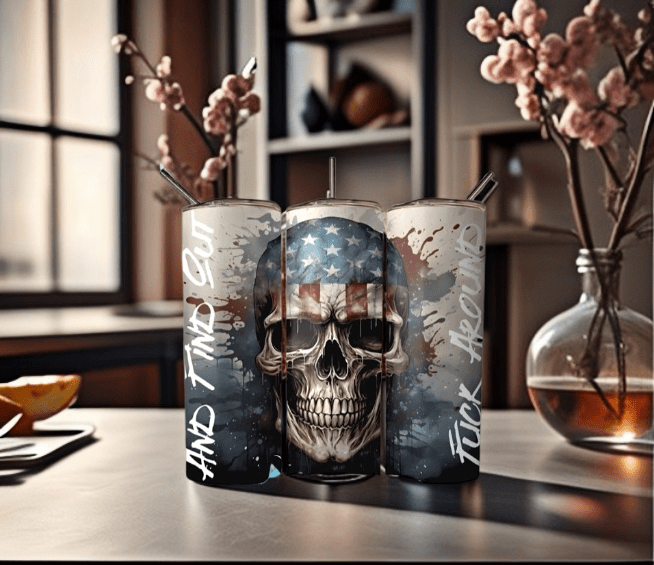 Alpha Custom Printing FAFO 20oz tumbler with straw - Simply Everyday Products