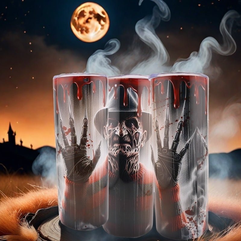 Alpha Custom Printing Freddy 20oz tumbler with straw - Simply Everyday Products