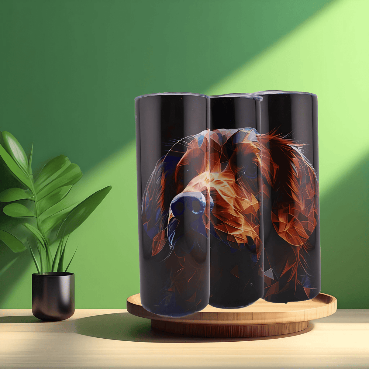 Alpha Custom Printing Geometric Lab 20oz tumbler with straw - Simply Everyday Products