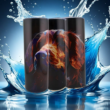 Alpha Custom Printing Geometric Lab 20oz tumbler with straw - Simply Everyday Products