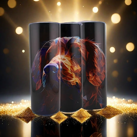 Alpha Custom Printing Geometric Lab 20oz tumbler with straw - Simply Everyday Products