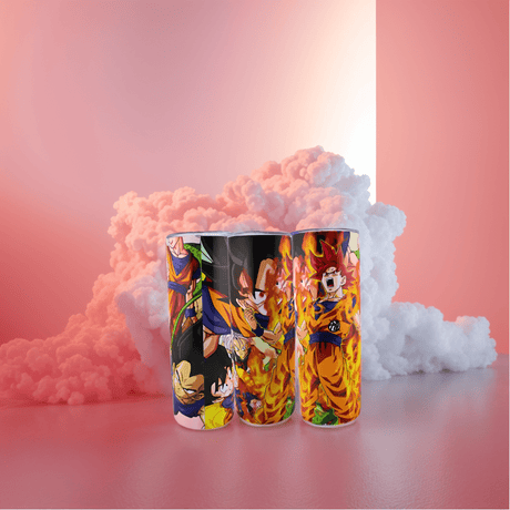Alpha Custom Printing Goku Super Saiyan 20oz tumbler with straw - Simply Everyday Products