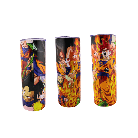 Alpha Custom Printing Goku Super Saiyan 20oz tumbler with straw - Simply Everyday Products
