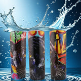 Alpha Custom Printing Grafitti Panther 20oz tumbler with straw - Simply Everyday Products