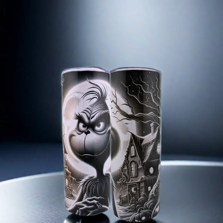 Alpha Custom Printing Grinch 20oz tumbler with straw - Simply Everyday Products