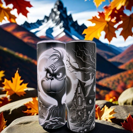 Alpha Custom Printing Grinch 20oz tumbler with straw - Simply Everyday Products