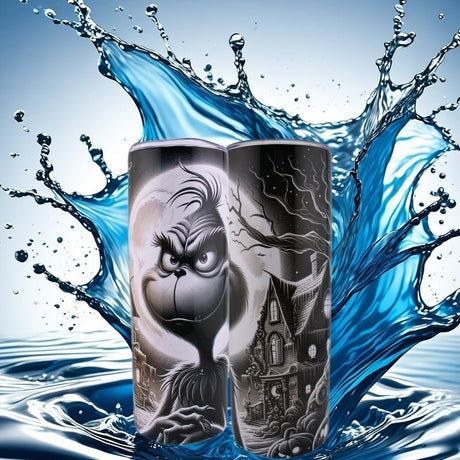 Alpha Custom Printing Grinch 20oz tumbler with straw - Simply Everyday Products