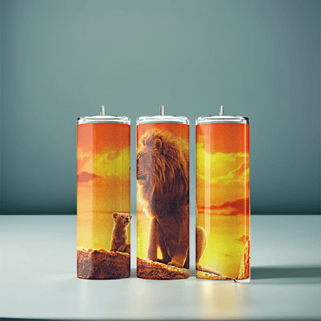 Alpha Custom Printing Lion King 20oz tumbler with straw - Simply Everyday Products