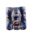 Alpha Custom Printing Lions Helmet 20oz tumbler with straw - Simply Everyday Products