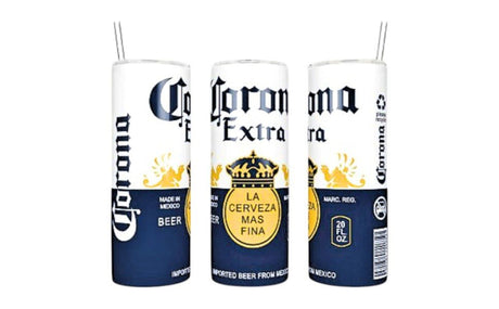 Alpha Custom Printing (Look alike) Corona 20oz tumbler with straw - Simply Everyday Products