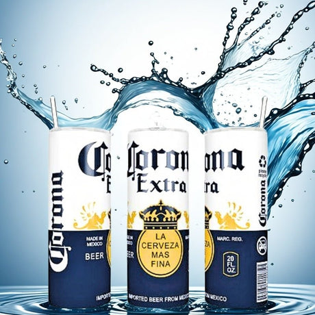 Alpha Custom Printing (Look alike) Corona 20oz tumbler with straw - Simply Everyday Products