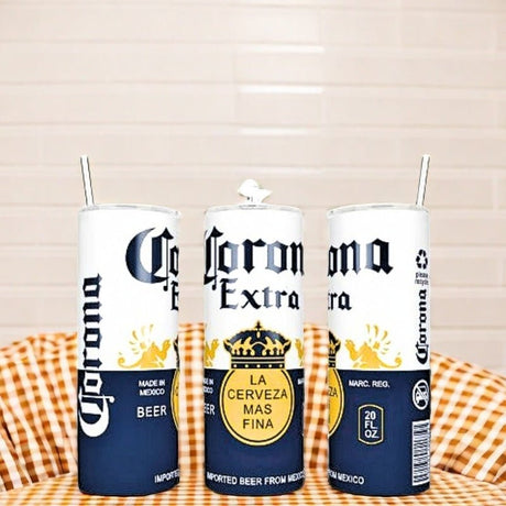 Alpha Custom Printing (Look alike) Corona 20oz tumbler with straw - Simply Everyday Products