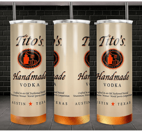 Alpha Custom Printing (Look Alike) Titos 20oz tumbler with straw - Simply Everyday Products