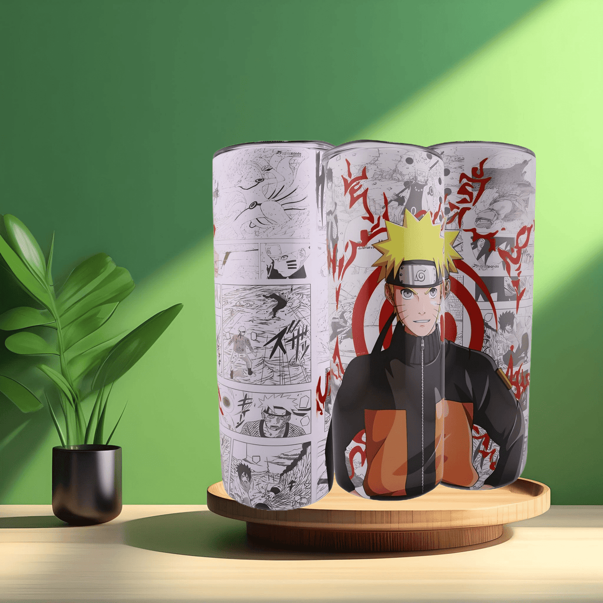 Alpha Custom Printing Naruto 20oz tumbler with straw - Simply Everyday Products