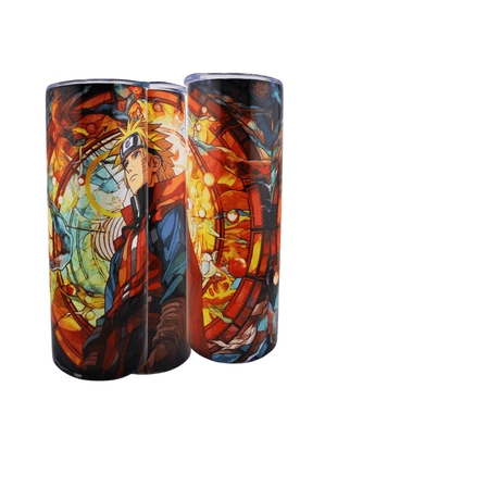 Alpha Custom Printing Naruto Stained Glass 20oz tumbler with straw - Simply Everyday Products
